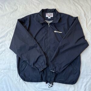 Champion Men's Dark Blue Vintage Windbreaker